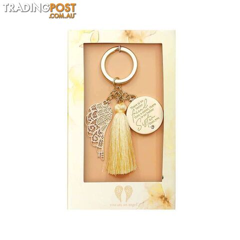 You Are An Angel Tassel Keychain - Sister - The Aird Group - 9316188083010