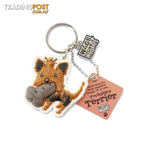Wags & Whiskers Keyring - Yorkshire Terrier - History & Heraldry - 886767110820
