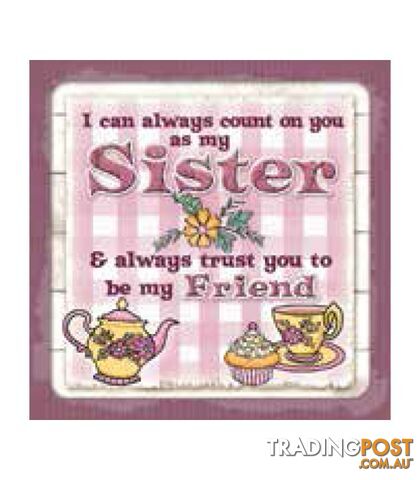 Personalised Cuppa Coasters - My sister my friend