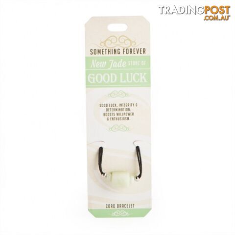 Something Forever - New Jade Cord Bracelet - Stone of Good luck