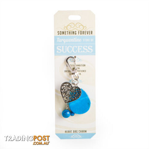 Something Forever â Turquentine Heart Bag Charmâ Stone of Success