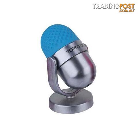 Top Model - Microphone Shape Sharpener & Eraser Blue