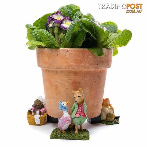 Potty Feet: Beatrix Potter Set of 3 Mr Tod and Friends - Jardinopia Garden Decor - 5060733451437