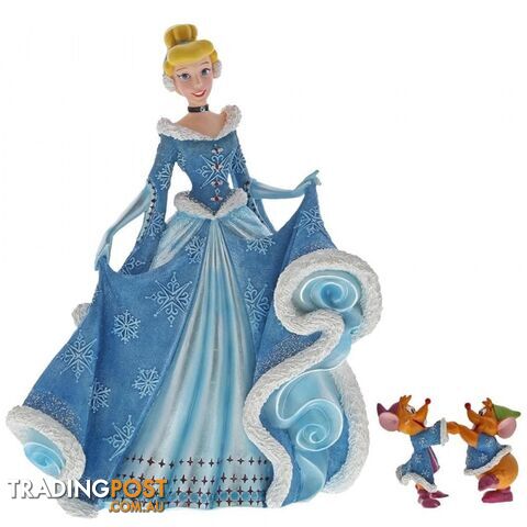 Disney Showcase Couture De Force Cinderella With Jaq And Gus Figurine - Enesco - 028399138944