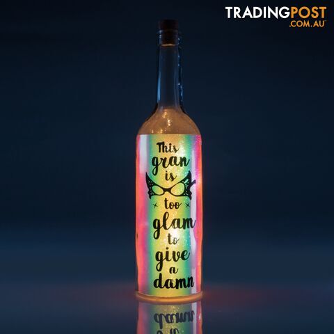 Gran Iridescent Wishlight Bottle - This gran is too glam to give a damn