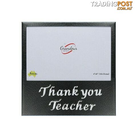 Thank You Teacher Black Photo Frame