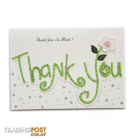 Handcrafted Greeting Card - Thank You 12 x 17 cm - Duc Quyen - 8935086012055