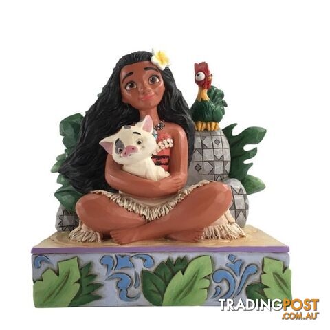 Disney Traditions - 13.3cm/5.25" Moana with Pua and Hei Hei - Disney Traditions - 0028399282524