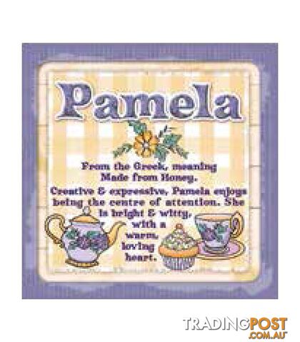 Personalised Cuppa Coasters - Pamela
