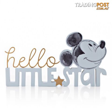 Word Plaque: Mickey Mouse Hello Little Star - Disney Gifts - 5017224950498