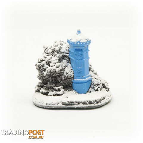Lilliput Lane Post Box Blue Splash - Lilliput Lane - 712203036143