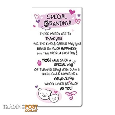 Inspired Words Magnetic Bookmarks - Special Grandma - WPL - 5019278994480