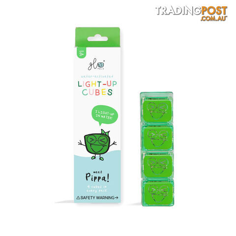 Glo Pal Light-Up Cubes Pippa: Green - Glo Pals - 850016823144