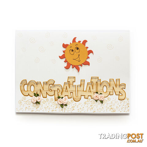 Handcrafted Greeting Card - Congratulations 14 x 19 cm - Duc Quyen -...