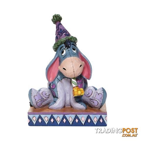 Disney Traditions - 14.6cm/5.75" Eeyore with Birthday Hat and Horn - Disney Traditions - 0028399282487