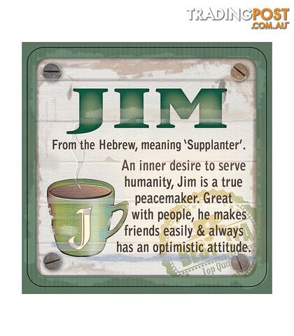 Personalised Cuppa Coasters - Jim