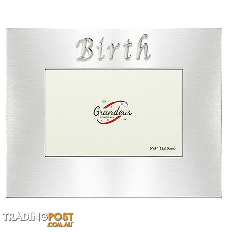 Birth Silver Metal Photo Frame