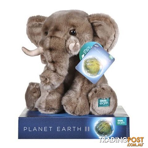 BBC Earth Animal Plush Elephant 25cm - BBC Earth - 5050624124489