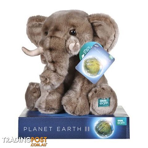 BBC Earth Animal Plush Elephant 25cm - BBC Earth - 5050624124489