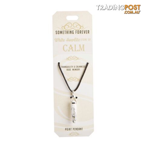 Something Forever â White Howlite Point Pendant â Stone of Calm