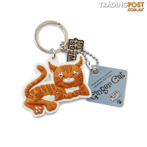 Wags & Whiskers Keyring - Ginger Cat 1 - History & Heraldry - 886767110608