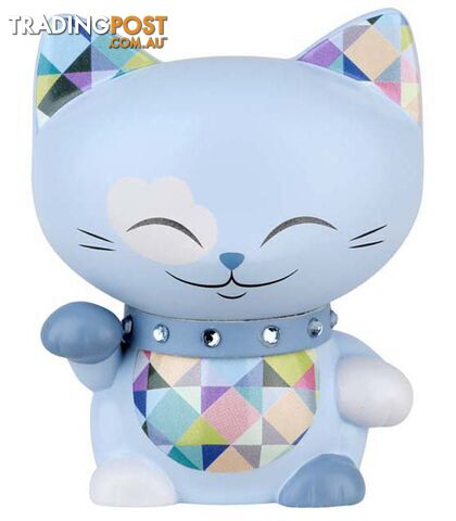Mani The Lucky Cat Figurine â Powder Blue - Small