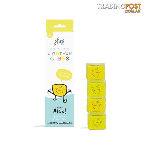 Glo Pal Light-Up Cubes Alex: Yellow - Glo Pals - 850016823113