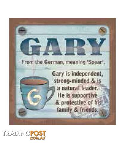 Personalised Cuppa Coasters - Gary