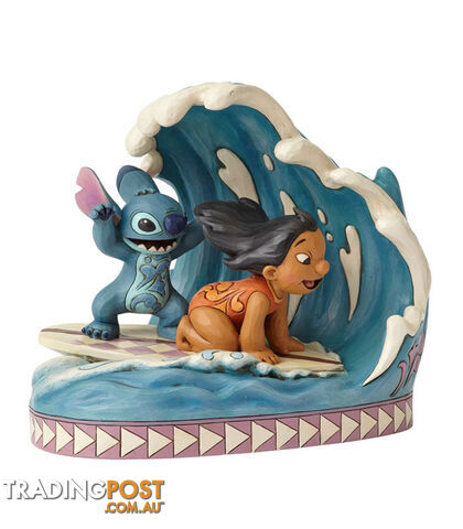 Jim Shore Disney Traditions - Lilo and Stitch 15th Anniversary - Catch the Wave - Disney Traditions - 045544890274