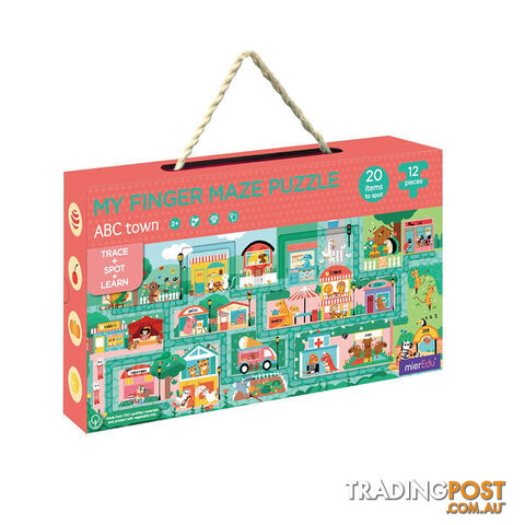 MierEdu My Finger Maze Puzzle - ABC Town, Creative Toys - mierEdu -...