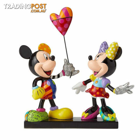 Britto Disney Mickey and Minnie with Balloon Figurine (Limited Edition) - Britto - 045544973540