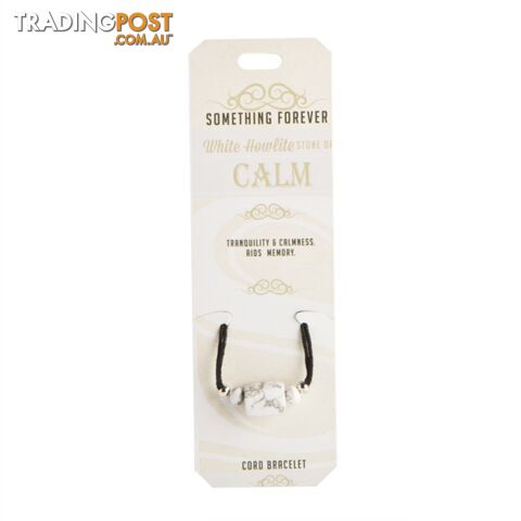 Something Forever â White Howlite Cord Bracelet â Stone of Calm