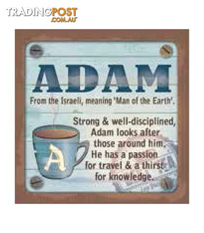 Personalised Cuppa Coasters - Adam