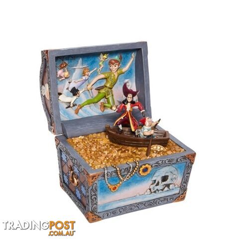Jim Shore Disney Traditions - Peter Pan and Captain Hook Treasure Chest - Disney Traditions - 0028399282371