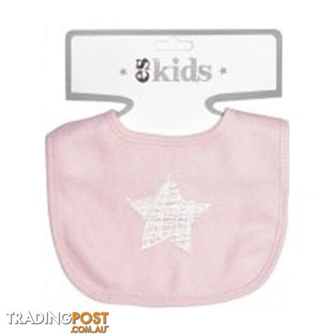ES Kids - Pink Scribble Star Bib