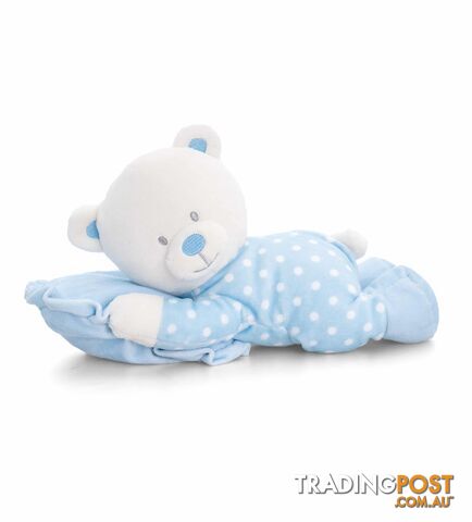 Keel Toys - Spotty Bear Pillow - Blue 25cm - Korimco - 5027148011922