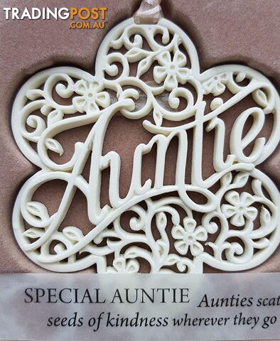 Delicate Words â Special Auntie Sentiment Hanger - Delicate Words - 886767052373