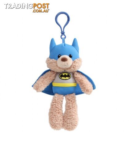 DC Superhero Friends - Batman Gund Bear Plush Backpack Clip