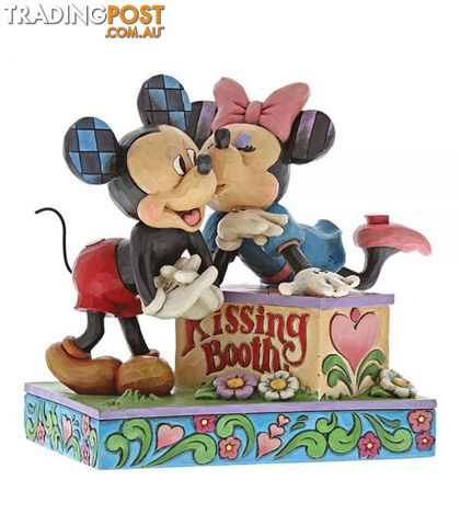 Jim Shore Disney Traditions - Mickey Mouse & Minnie Mouse - Kissing Booth - Disney Traditions - 0045544956048