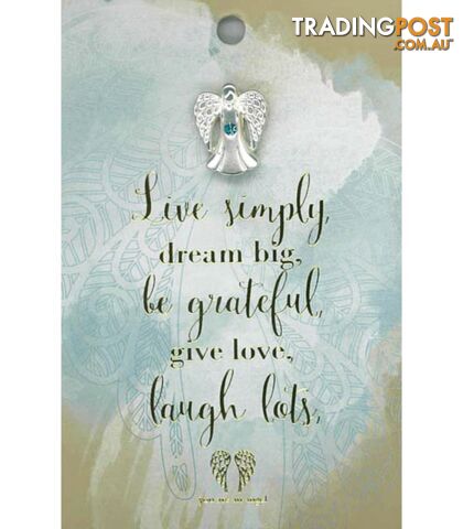 You Are An Angel Pin - Live Simply