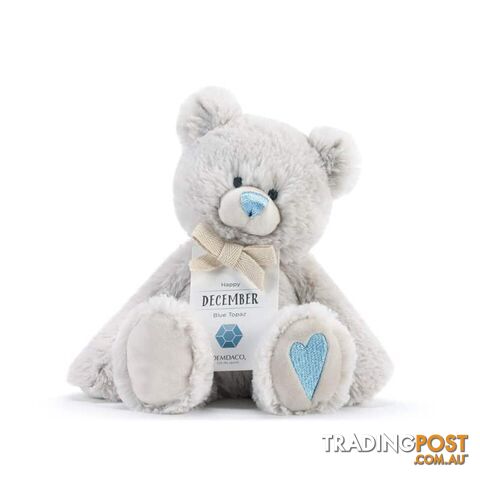 Demdaco Birthstone Bear - December Happy Blue Topaz - Demdaco - 638713527097