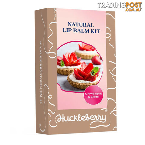 Make Your Own Lip Balm Kit - Strawberries & Cream - Huckleberry - 9354901000029