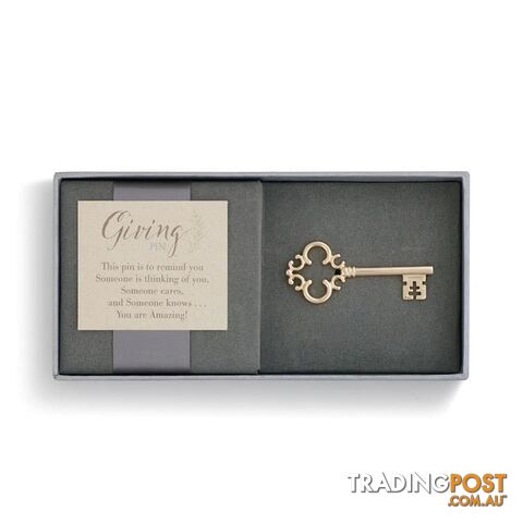 Demdaco Giving Pin - Gold Key