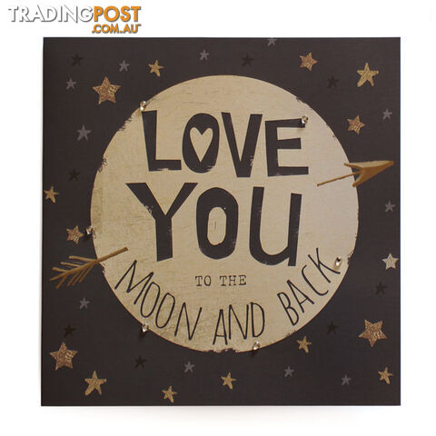 SWAG Greeting Card - Love you to the moon and back