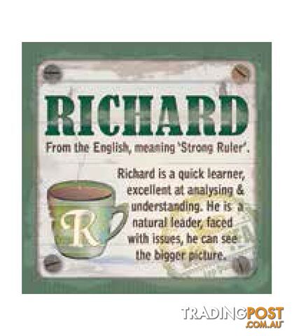 Personalised Cuppa Coasters - Richard