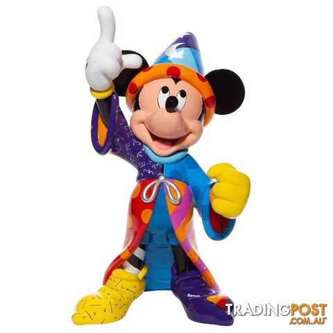 Disney by Britto - Sorcerer Mickey 80th Anniversary Extra Large Figurine - Enesco - 028399270576