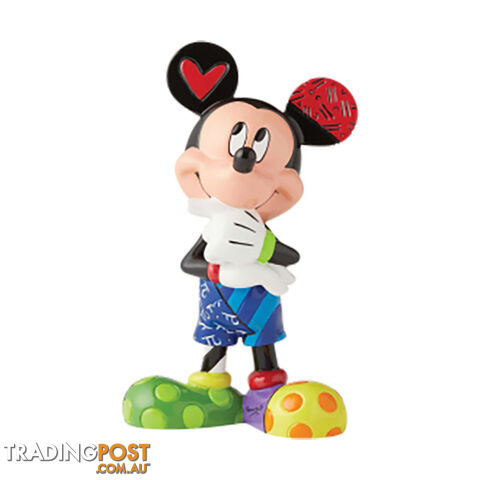 Disney by Britto - Mickey Thinking Medium Figurine - Britto - 028399139866