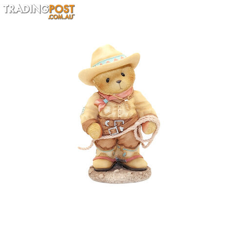 Cherished Teddies - Cowboy With Rope Figurine