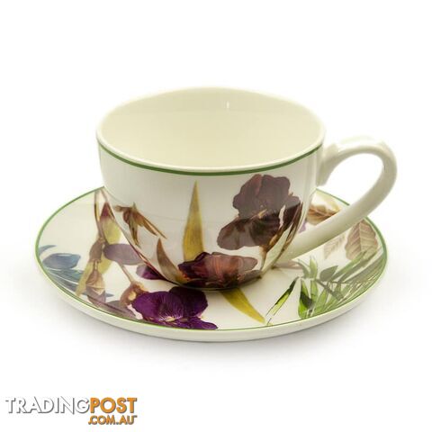 Heritage India Imports - Botanica Tea Cup & Saucer - Heritage India Imports - 9334687016452