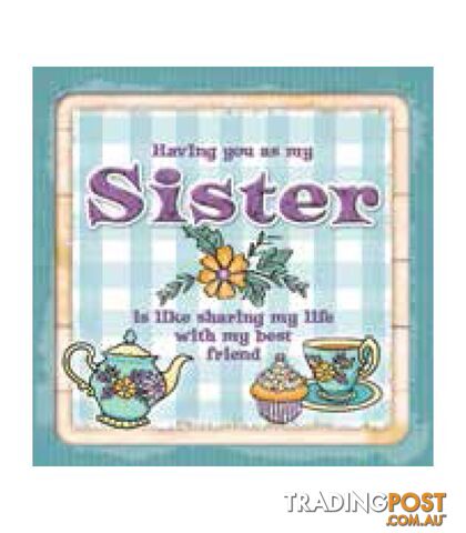 Personalised Cuppa Coasters - Having you as my sister